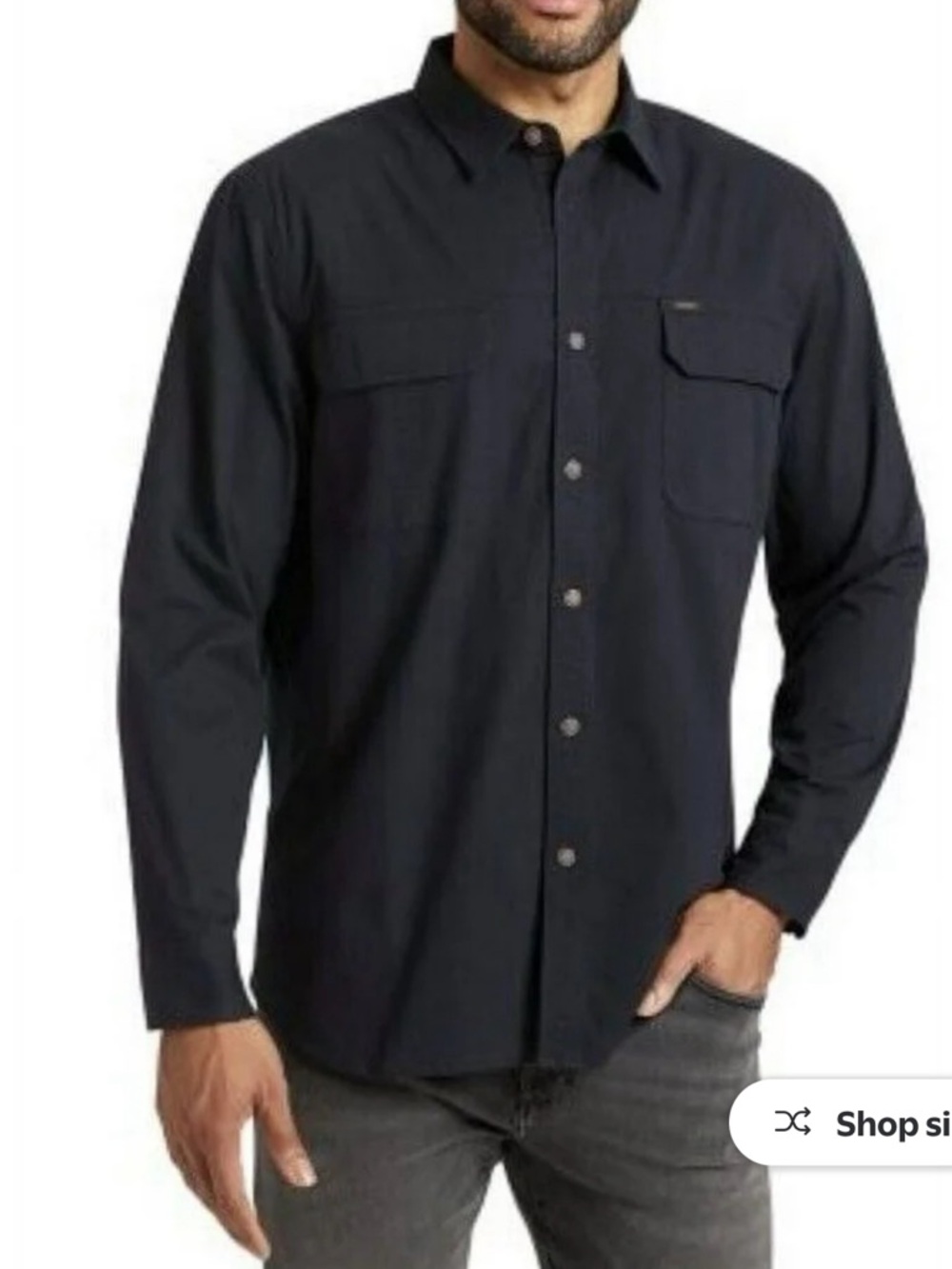 Mens Lee Premium Select Black Shirt with Gold Logo